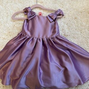 Purple Satin Kids Dress: Janie and Jack, 2T